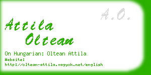 attila oltean business card